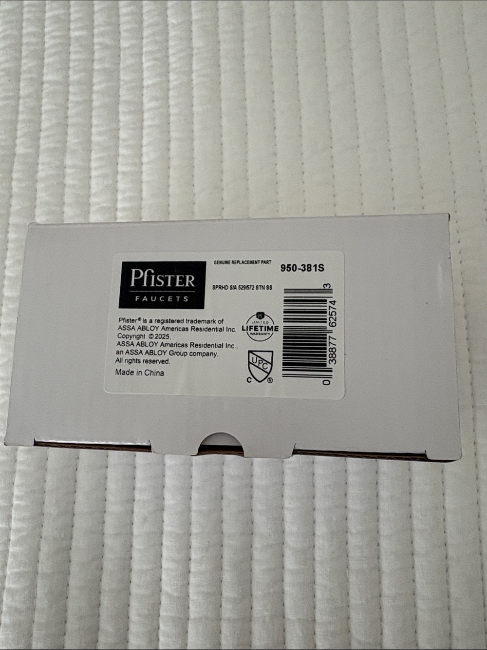Pfister Brushed Nickel Faucet Replacement Part 950-381S